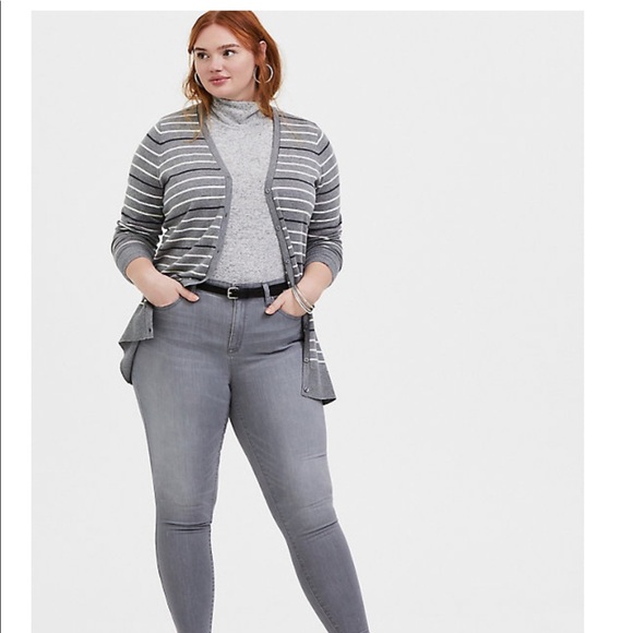 *TORRID* super soft grey turtleneck - Picture 2 of 6